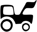 (60b) Prägemotiv Traktor mit Schaufel