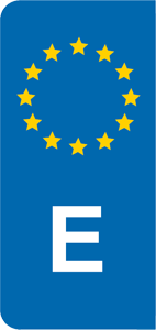 Aufkleber EU-Balken E klein