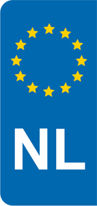 Aufkleber EU-Balken NL klein