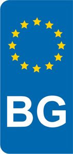 Aufkleber EU-Balken BG