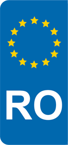 Aufkleber EU-Balken RO