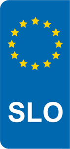 Aufkleber EU-Balken SLO